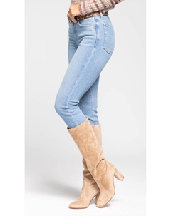 Укороченные джинсы средней посадки 90S Ankle Crop - Мягкий индиго Redone