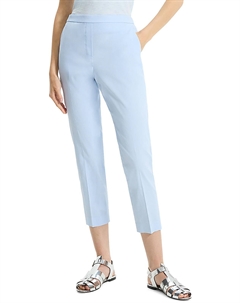 Женские укороченные брюки Treeca из льняной смеси с высокой талией, цвет skylight Theory