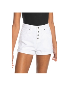 Аутентичные летние шорты с высокой талией белого цвета Roxy