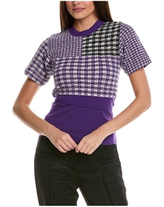 3.1 Топ в клетку Phillip Lim Gingham, белый 3.1 phillip lim