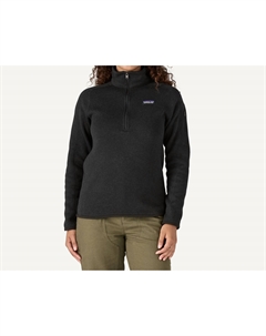Женский свитер с молнией 1/4 черного цвета Patagonia