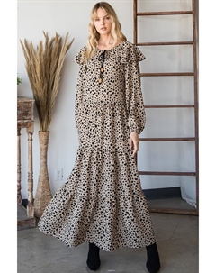 Платье макси в стиле бохо, цвет dark mocha Fashnzfab