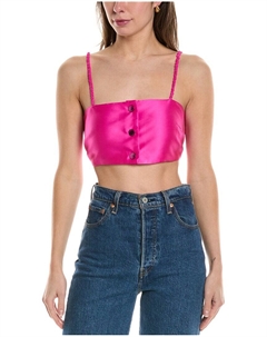 Топ из смесового шелка, розовый Sandro