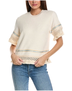 3.1 Топ с бахромой Phillip Lim, белый 3.1 phillip lim