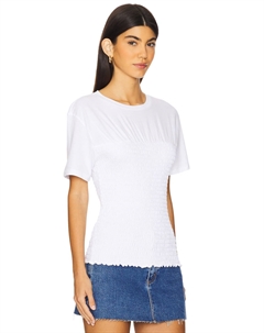 Футболка со сборками, белый Rag & bone