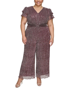 Плюс Женское вечернее платье с металлическим перекрученным поясом Vince camuto