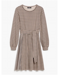 Платье Vetta Fit And Flare Houndstooth в цвете Camel Weekend max mara