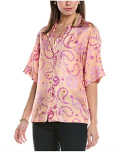 Шелковая рубашка, оранжевый Sandro