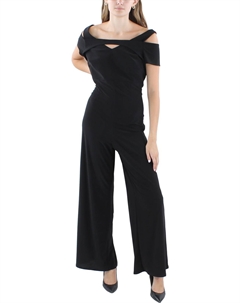 Petites Женский однотонный комбинезон из полиэстера, черный R&m richards