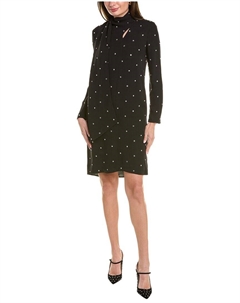 Шелковое платье-рубашка, черный St. john