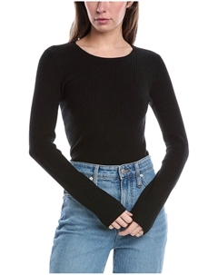 Свитер Audrina с круглым вырезом из смеси шерсти от, черный Rag & bone