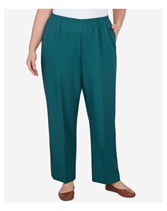 Женские брюки прямого покроя с комфортной талией и традиционным кроем, цвет peacock Alfred dunner