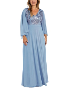 Женское вечернее платье из полиэстера с пайетками R&m richards