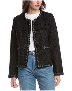 Куртка из твида и шерсти Mirabelle, черный Rag & bone