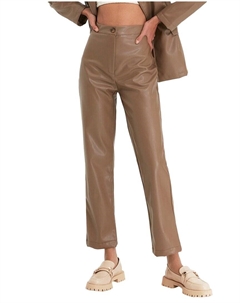 Трендовые брюки, коричневый Trendyol