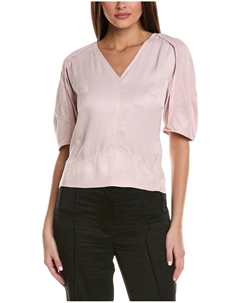 3.1 Топ с рукавами-фонариками от Phillip Lim, розовый 3.1 phillip lim