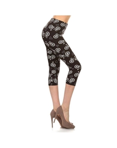 Укороченные леггинсы-капри с разноцветным принтом, цвет multi Fashnzfab