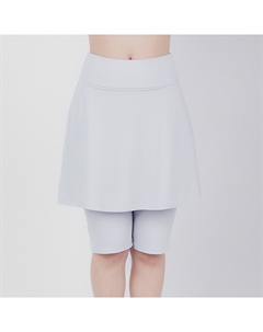 Женская расклешенная юбка для плавания до середины бедра с велосипедными шортами, цвет dusty blue Calypsa