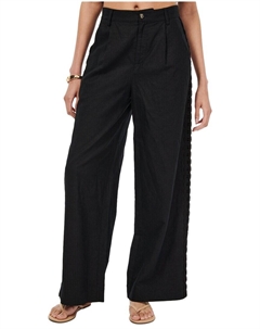 Брюки Akhila из смесового льна, черный Cami nyc