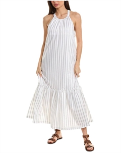 3.1 Полосатое платье-палатка Phillip Lim, белый 3.1 phillip lim