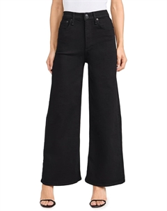 Женские джинсы Flexi Sofie High-Rise Wide Leg Jeans, черные Rag & bone