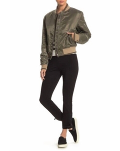 Укороченные брюки Simone Lace Up Stretch Crop Ankle Brains In Black Rag & bone