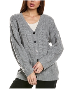 Кардиган с косами из смеси шерсти и кашемира, цвет multi Theory