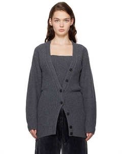 Серый предварительно стилизованный кардиган Twinset Alexander wang