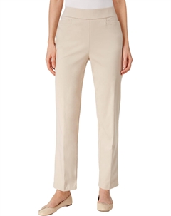 Женские однотонные обтягивающие брюки Petites Stretch, цвет tan Alfred dunner