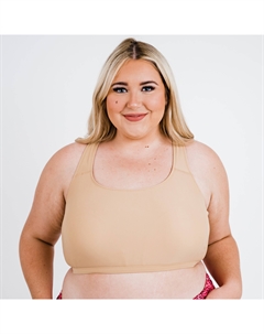 Женский бюстгальтер для плавания с вырезом-борцовкой, цвет honey Calypsa