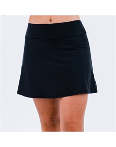 Женская юбка-трапеция с высокой талией и шортами для плавания размера плюс, черный Calypsa