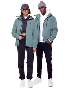 CARMACKS | КУРТКА-ДОЖДЕВИК УНИСЕКС (ПЕРЕРАБОТАННАЯ) СРЕДНЕЙ ВЕСА, цвет dusty green Alpine north