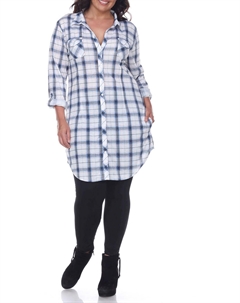 Блузка женская, синий/белый White mark