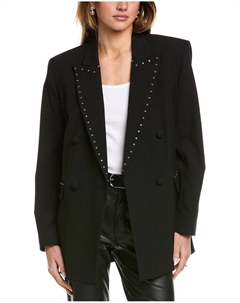 Блейзер из шерстяной смеси Emile, черный Rag & bone