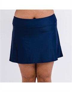 Женская мини-юбка для плавания с высокой талией и шортами, темно-синий Calypsa