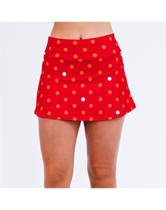 Женская мини-юбка для плавания с высокой талией и шортами, цвет dotty Calypsa