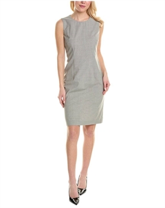 Мини-платье Dirusa из смесовой шерсти, серый Hugo boss