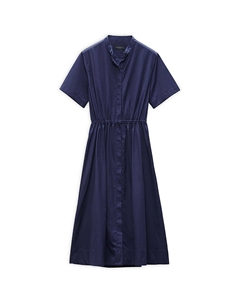 Женское хлопковое платье-рубашка миди, темно-синий Rag & bone