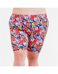 Женские шорты для плавания с высокой талией и длиной до середины бедра - Выкройки, цвет aloha flowers Calypsa