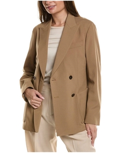 Шерстяной блейзер Jaime, коричневый Hugo boss