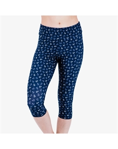 Женские леггинсы-капри с высокой талией для плавания, цвет navy anchors Calypsa