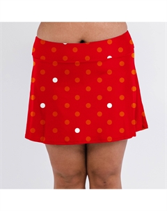Женская мини-юбка для плавания с высокой талией и шортами, цвет dotty Calypsa