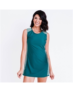 Женская туника для плавания Tankini Serena свободного кроя Plus, цвет dark jade/dark jade bay Calypsa