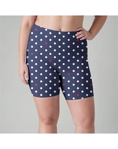 Женские шорты для плавания с высокой талией и длиной до середины бедра - Выкройки, цвет spotty Calypsa
