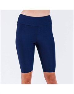 Женские длинные велосипедные шорты для плавания с высокой талией, темно-синий Calypsa