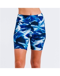 Женские шорты для плавания с высокой талией и длиной до середины бедра - Выкройки, цвет navy wave Calypsa