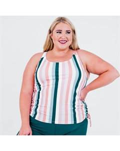 Женский купальник-танкини Maya Maya с вынимающимися чашечками - Patterns, цвет multi stripe Calypsa