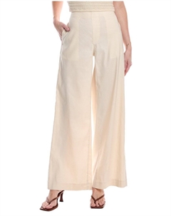 Джинсы-брюки цвета слоновой кости из смеси льна и Morgan Rag & bone