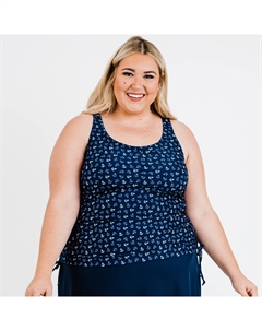 Женский купальник-танкини Maya Maya с вынимающимися чашечками - Patterns, цвет navy anchors Calypsa