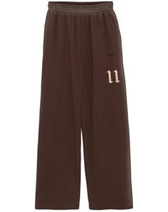 Спортивные брюки с вышитым логотипом, коричневый We11done